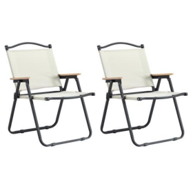Folding Outdoor Chair For Indoor And Outdoor Use, Suitable For Camping, Picnic, Beach, Backyard, Barbecue, Party, Terrace, Beige