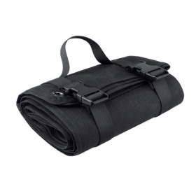 Camouflage Tactical Folding Mat; Waterproof Camping Mat; Flat Pad Beach Blanket Hiking Cushion (Color: black)